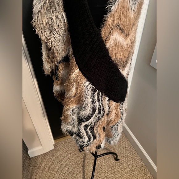 Black and Brown Teddy Jacket Plush and Cozy - Picture 4 of 5